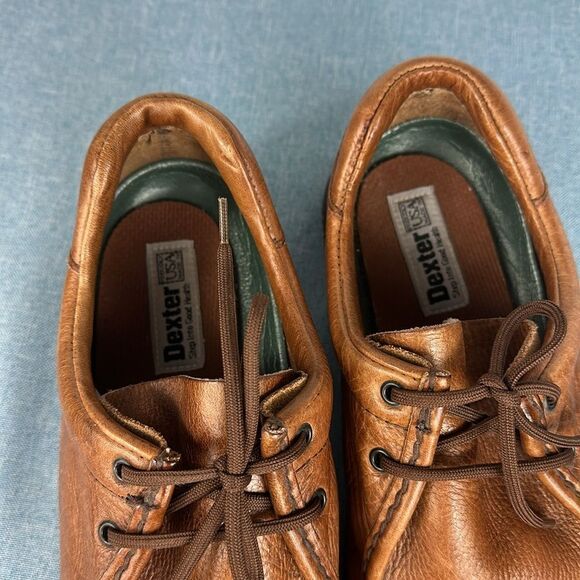 Dexter Men’s Leather Moc Toe Lace Up Chukka Boots Shoes Size 11 - Picture 8 of 9